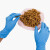 英科一次性丁腈手套橡胶餐饮防水防油污食品级餐饮厨房美容纹身家务清洁用蓝色加厚型XL