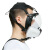 锐麻 7800防毒面具全面罩喷漆化工防尘全面罩 7800面具+4号滤毒盒 