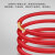 创优捷 电线 BV4平方 红色 100米 国标 电缆铜线 单芯硬线