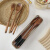 星舵木质筷子勺子套装便携餐具筷勺叉子三件套单人学生日式女年会礼 甜品勺   1头