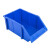 冰禹 BY-171 组立式物料盒 斜口螺丝收纳盒 零件盒 工具盒 货架整理箱  B1蓝450*300*180（超厚）