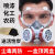 防毒面具防护面罩全脸防尘全面罩放毒面覃呼吸器化工气体喷漆囗罩 防尘毒套装+100g炭