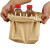 铸固 打包袋食品袋面包袋 通用方底牛皮纸袋包装一次性黄皮纸袋 (100个) 非防油28*15*9