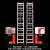 铝合金伸缩梯子6米7米8米9米加厚升降梯单面直梯子户外工程梯 双踏板4.5米伸9米（厚5.0MM