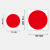 谋福 彩色圆形定位贴纸  防水可移胶PVC分类圆点贴 (红色20张装)