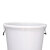 海斯迪克 HK-370  圆形收纳桶大容量水桶 酒店厨房垃圾桶 工业环卫物业垃圾桶 100L桶 白色带盖