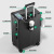 袋鼠（KANGAROO）复古款行李箱女拉杆箱男学生大容量旅行箱拉链款密码箱万向轮硬箱 黑+白普通款(LH607) 20寸