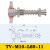 械手气动配件M10/M12螺纹T型侧进气金具真空吸盘支架缓冲固定座 TV-M10-L60-11