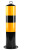 有豫 防撞柱 警示柱固定立柱防撞柱 固定带顶环114*500*2.5黑黄 单位：个