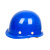 胜丽 玻璃钢安全帽施工地建筑工程透气劳保头盔 蓝色 BGXZ18 1顶装