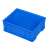 工创优品 塑料周转箱加厚PE物流箱五金零件盒塑料收纳整理储物箱 蓝色350mm*270mm*130mm