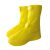 雨鞋套防水防滑高弹加厚高筒便携式学生骑手鞋套水鞋防滑耐磨 黄色中筒 M码适合（34-35鞋码）