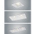 德银 照明双头方形格栅射灯单位：个 NLED5852A 2*9W-5700K 白色