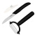 美瓷（MYCERA）陶瓷刀水果刀套装两件套 瓜果刀 削皮器（黑色）TA01B