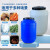 定制 塑料桶储水桶带盖发酵升化桶大蓄水桶 60L/蓝色加厚款