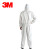 3M  4510白色带帽连体防护服 防粉尘颗粒物化学喷溅耐用 XXL码*1件