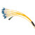 利合光电（LHG）MPO-LC12芯单模光纤线OS2母头B极性40G/100G运营商级3.0缆径LSZH材质 30米