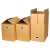 京京 搬家箱子纸箱折叠扣手盒子搬的打包箱整理袋收纳神器纸箱 【常规超硬】有孔 5个70*50*50cm【常规】
