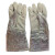 美康（meikang）MKP-0505 隔热手套 铝箔耐高温防护装备 耐1000度隔热手套 牛皮手套  长38cm 银白