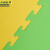 京洲实邦 十字纹黄绿1米*1米*2cm厚 泡沫拼接地垫健身房爬行垫JZSB-9068