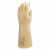 代尔塔 207000 绝缘手套2.5KV  天然乳胶绝缘电工防护手套 1副 淡黄色 XL号
