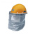 润宏工品 铝箔防护面罩 耐高温厂家直销防护罩   铝箔面罩玻璃钢帽子套装 20套价 