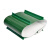 PVC绿色T型挡板输送带隔条工业皮带梯形导条防跑偏流水线爬坡横条 绿色T100高100mm 一米