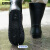 安赛瑞 时尚雨鞋 工地中筒耐磨防滑劳保雨靴 男款黑色 41 3G00430