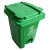 简厚 脚踏分类垃圾桶酒店超市办公室商用室内塑料垃圾桶 绿色【厨余垃圾】60L