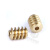 JGY370自锁涡轮蜗杆专用电机配件0.5mm蜗轮蜗杆铜制小模数齿轮 蜗杆外径5.5*长8*内孔2.0