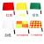 海斯迪克 gnjz-1472 交通红绿指挥旗（5面装） 铁路海军信号旗足球裁判边裁旗警示旗 田径发令旗 白色