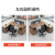 森菲亚 办公桌职员桌简约现代办公卡位工作台双人面对工位办公桌椅组合 7字型单人位【含侧柜】 1.4米