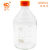 螺口试剂瓶透明棕色1002F2502F5002F1000ml橙盖高硼硅试剂瓶丝口 橙盖高硼硅2000ML
