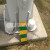 黄绿防撞反光警示贴 接地划线电力胶带 黄绿安全标识反光警示膜 4cm*50m(黄绿相间5cm)