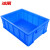 冰禹 BY-5S1 加厚塑料物流周转箱 工具零件盒收纳箱（hn） 4号蓝410*310*145mm