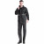 易美丽诺 LH1005 分体式反光雨衣雨裤套装户外雨具 黑色 基础面料4XL