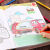 儿童画画套装涂画本工程车涂色绘画本汽车2-6岁填色书幼儿3-8岁 汽车涂色画8册贈你24色蜡笔