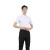 中神盾D7501 男女装新款衬衫竹纤维纯色短袖商务工装职业方领衬衫定制职业装  （100-499套） 白色 42码
