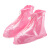工厂店景区户外徒步PVC男女 带防水层 防雨鞋套 粉红L