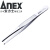 安力士牌（ANEX）进口精密不锈钢圆头镊子No.220元器件夹持 有钩型130mm