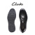 Clarks其乐查特里系列男鞋英伦风通勤百搭舒适透气休闲皮鞋 黑色 261745537 40