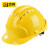 百舸 安全帽ABS材质工地建筑施工防砸透气劳保头盔 三筋透气黄