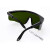切割护目镜 1064nm切割打标机雕刻机激光镭雕防护眼镜焊接护目镜 黑架墨绿镜片(加厚)+眼镜盒