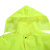 厚创 成人长款雨衣雨披连体风衣保安巡逻防水反光安全雨衣 荧光绿 XL