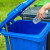 兰诗（LAUTEE）LJT2215 蓝色分类脚踏100L垃圾桶 大号垃圾桶