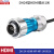 凌科DH-24防水HDMI航空插头工业金属HDMI公母对插座带线头连接器 DH24型HDMI插头（1米）
