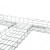 举山 网格桥架 DXGB 镀锌 200×50 1米 丝径5mm 含盖板 网络综合布线开放式钢网线槽强弱电走线架