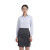 中神盾 V-128 女式长袖衬衫修身韩版职业商务白领条纹衬衣 白底蓝竖条 160-165/L (100-499件价格)