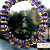 黛莱妮画喜收藏级巴西黄水晶乌拉圭紫晶车轮珠手链 混穿 女士手串 约11.2mm/39.61g
