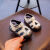 牧童超软童鞋1至3岁夏季宝宝沙滩鞋婴幼儿镂空防踢学步鞋儿童包头凉鞋 黑色 22码内长14cm